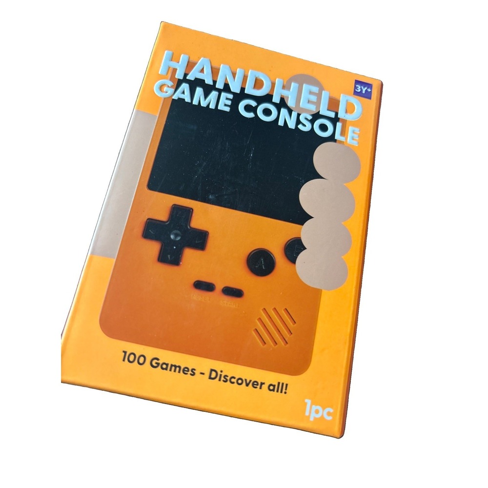 J'Adore Handheld System Game Console w/ 100 Games, Orange